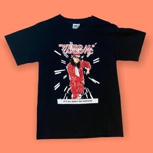 Weird al tee shirt gildan medium black inside